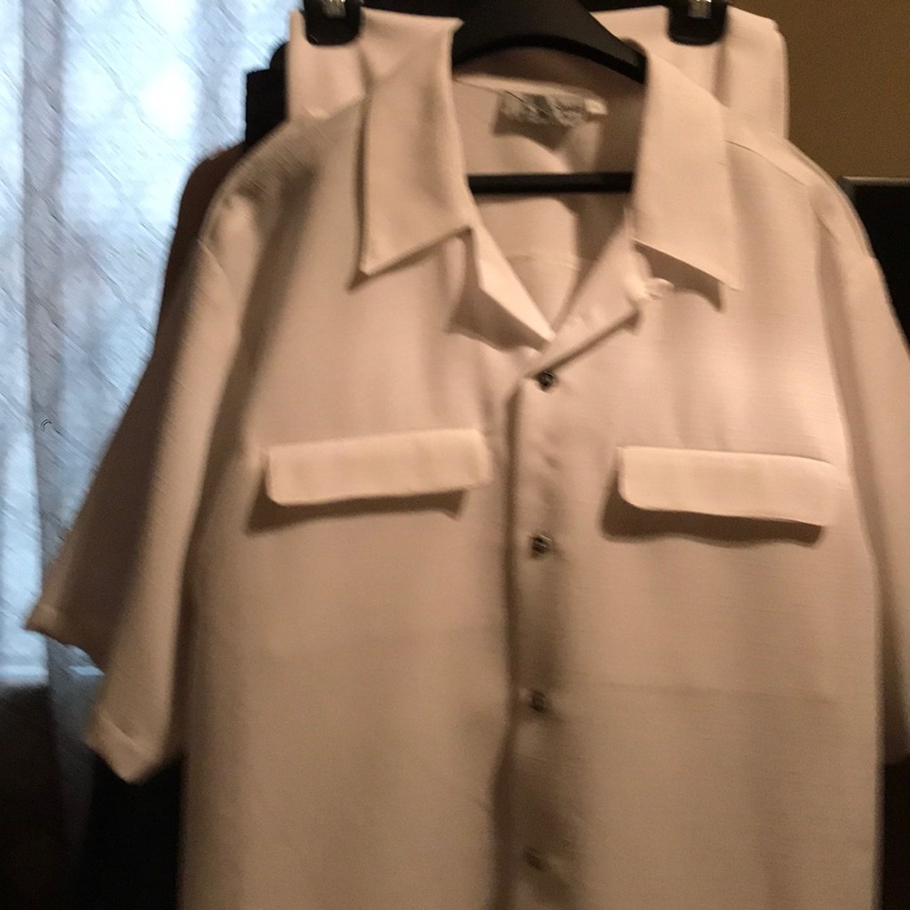 Men’s white linen set